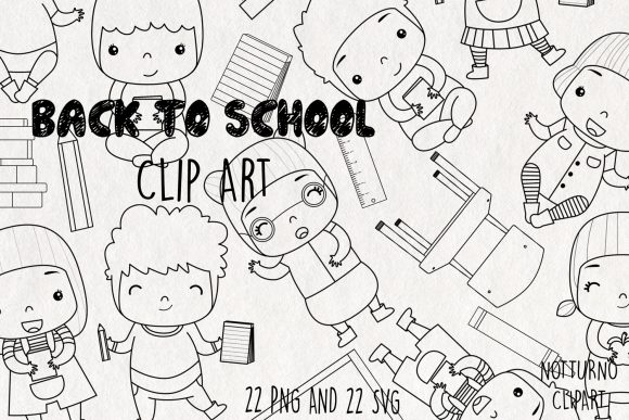 Maximizing Creative Potential: The School Clipart Set of 22 in Modern Design Workflows