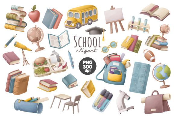 School Clipart for Smart, Creative Projects