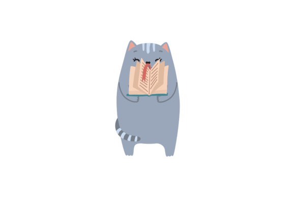 School - Happy Cat and Book SVG: A Versatile Digital Design for Creative Projects