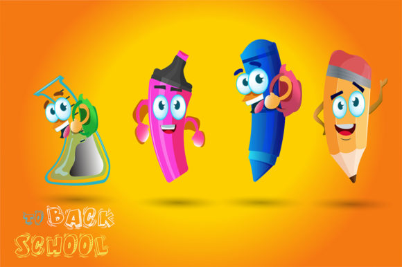 School Supplies Cartoon Kawaii Character: What to Know Before You Use These Vector Designs
